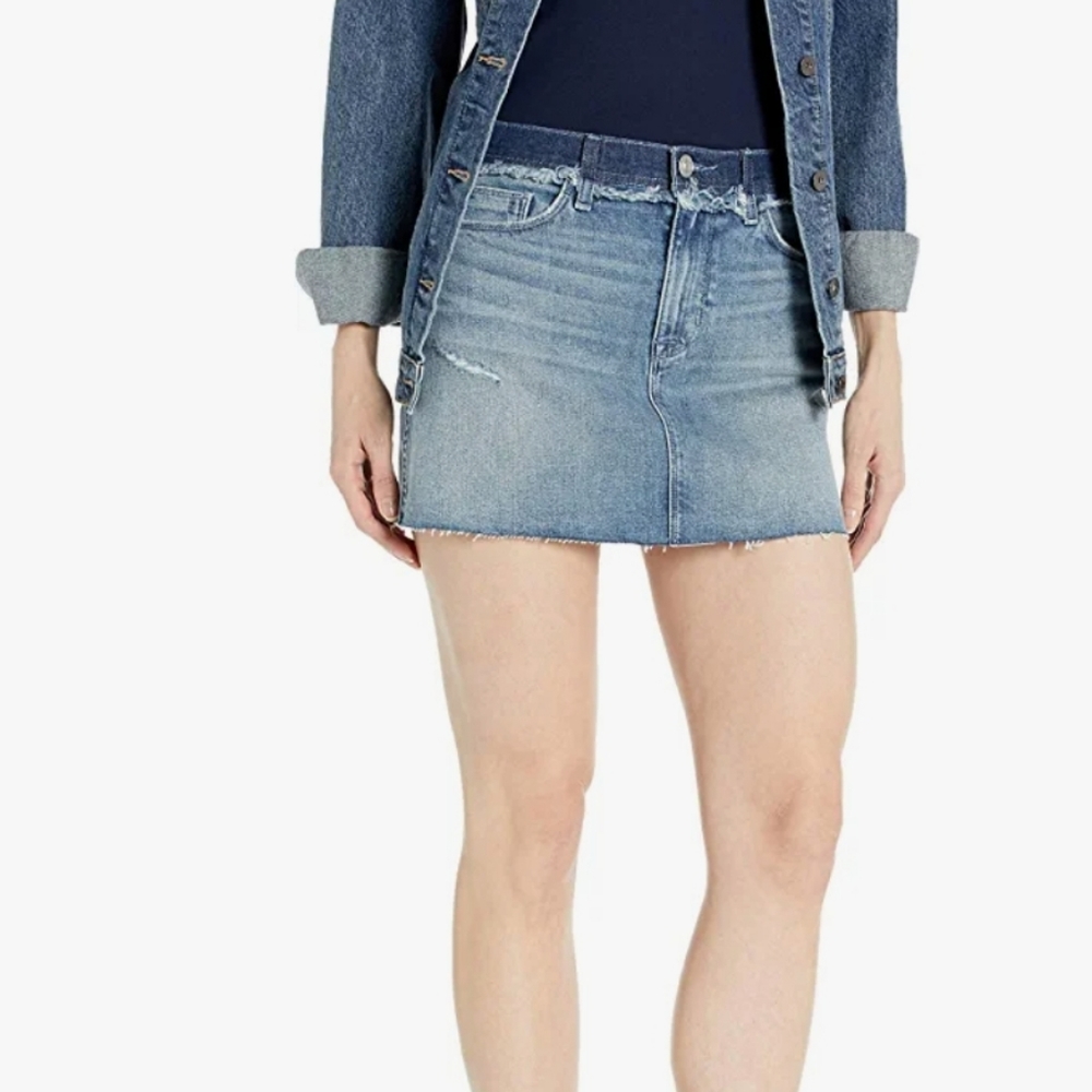 HUDSON Jeans Women's Custom Vivid Jean Mini Skirt sz 25